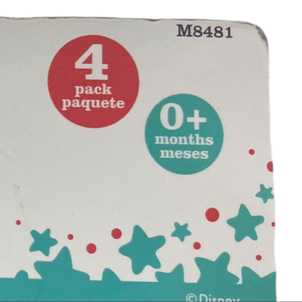 NWT Disney Mickey Mouse 4-pack Cotton Jersey Bandanna Bibs - Picture 6 of 11